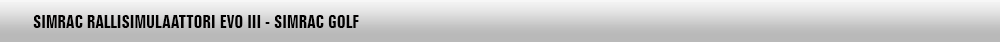Simrac Rallisimulaattori Evo III - Simrac Golf