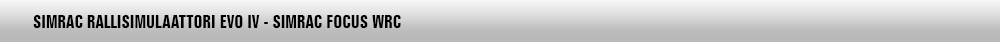 Simrac Rallisimulaattori Evo IV - Simrac Focus WRC